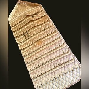 Quilted hanging earring holder